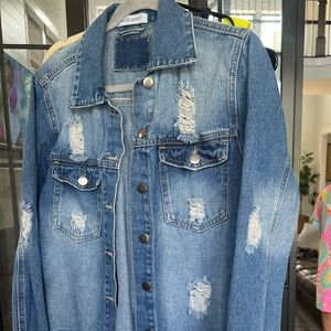 Oversized denim jacket
